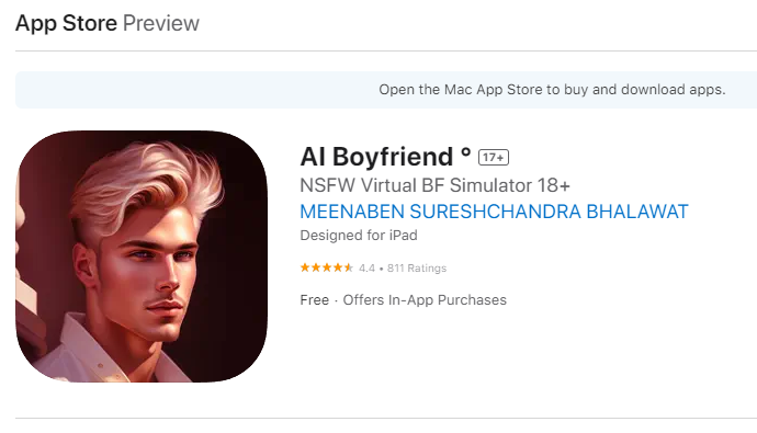 Meilleures applications Boyfriend AI Application AI Boyfriend