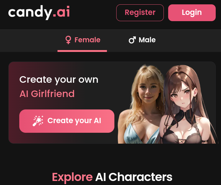 Candy.Ai mejor porno asiático AI 