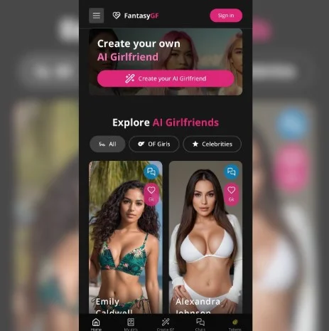 Generador de porno AI APK para Android FantasyGF.ai APK