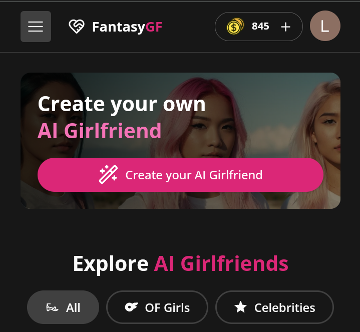 FantasyGf pour Nude AI 